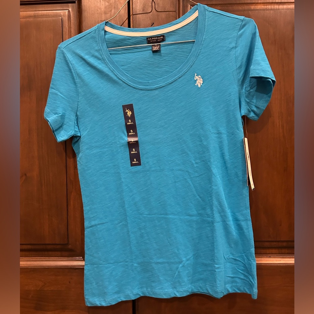 U.S. Polo Assn. Women's Teal Short Sleeve Tee